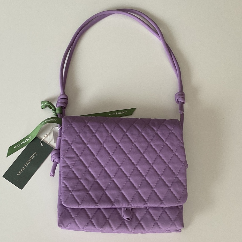 Vera Bradley Baird Hipster Quilted Purple Rhapsody Crossbody Bag